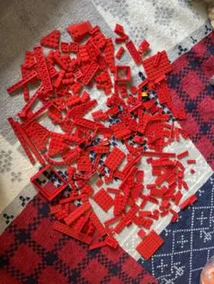 プロフご覧下さい　赤いLEGOブロックパーツ多数セット