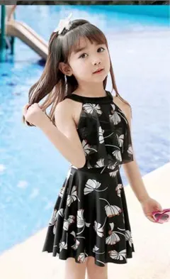 花柄ワンピース水着 130cm相当