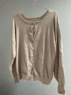 アースミュージックアンドエコロジー カーディガン M ライトベージュ 古着