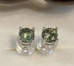 天然石スフェーン　ピアス　シルバー　SV925刻印あり　銀 天然石スフェーン ピアス シルバー SV925刻印あり 銀 - メルカリ