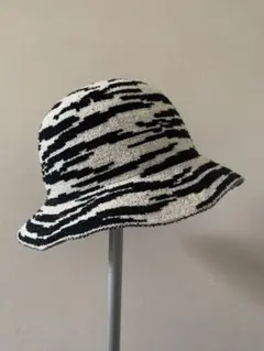 バケットハット 帽子 ゼブラ ￼レディース アニマル柄