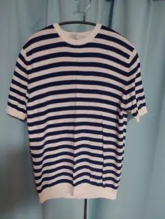 DRESSTIERIOR ストライプ ニットTシャツ Lサイズ - メルカリ