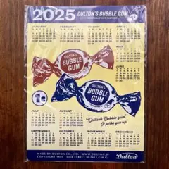 【非売品】DULTON 2025年 バブルガム マグネットカレンダー