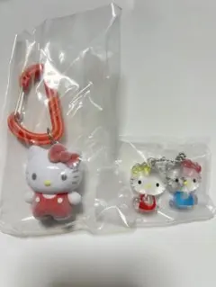 カラフルカラビナマスコットチャーム　なかよしドロップチャーム　キティ２点セット