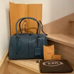 TOD'S レザーボストン、トラベルバッグ ブルー 2025年最新】Tod's レディース ボストンバッグ・旅行用バッグの