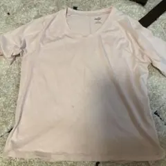 PUMA ピンク Vネック Tシャツ