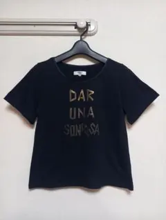 メイクレット MAKELET ラメロゴTシャツ ブラック Mのサムネイル