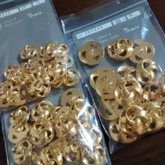#274 レトロボタン カボション 飾りボタン ゴールド