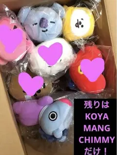 BT21 ぬいぐるみ 残りはKOYA MANG CHIMMYタグ付き・未開封