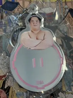 大相撲　ミラーキーホルダー　宇良