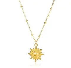 ネックレス 金アレ 高品質サージカルステンレス 【ラスト1】太陽✨ポールチェーン