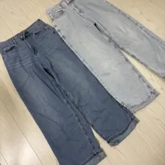 サマーデニムロールアップパンツ 2色セット