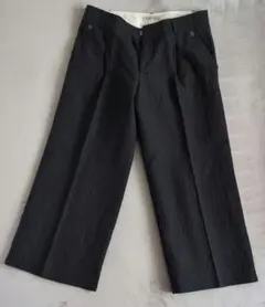 HUMANWOMAN ストライプ柄 ワイドパンツ Lサイズのサムネイル