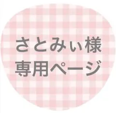 【さとみぃ様専用ページ】