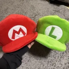 マリオ・ルイージ キャラクター帽子 2個セット　ユニバ　USJ