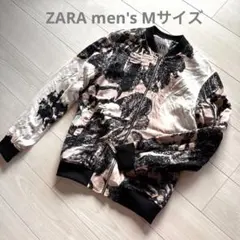 ZARA ボタニカル柄 ボンバージャケット Mサイズのサムネイル