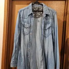 【セール】クリフメイヤーデニムシャツワンピース Lサイズ