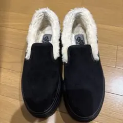 vansボアスリッポン厚底ブラック