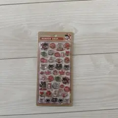ボンボンドロップシール　和柄　招き猫