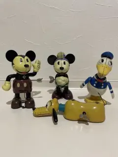 ディズニー　ミッキー　TIN TOY ブリキ　ゼンマイ　レトロ　フィギュア ディズニー ミッキー TIN TOY ブリキ ゼンマイ レトロ フィギュア