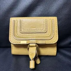 Chloe 二つ折り財布 ブラウン レザー マーシー - メルカリ