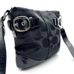 COACH コーチ F15233 シグネチャー 2WAY バッグ 黒 Y2K - メルカリ