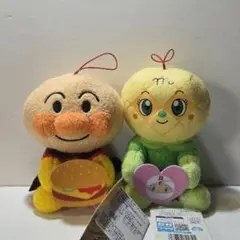 アンパンマン　ころふわ ぬいぐるみ　アンパンマン・メロンパンナちゃん ２種セット