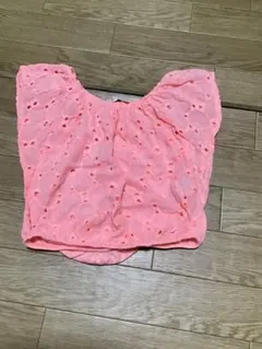 【Zara Girls/ザラ】半袖Tシャツ/104cm★オレンジ★レース★キッズ