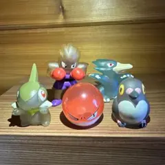 クリア　ポケモンキッズ　指人形　5体