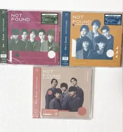 【新品未開封】Sexy Zone NOT FOUND CD 3形態セット