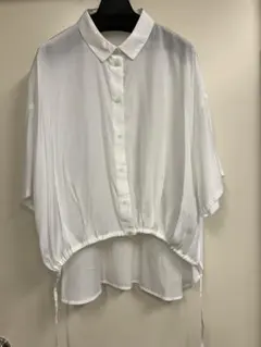 Samansa Mos2 ホワイトシャツ フリーサイズ