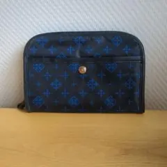 Russet モノグラム柄 ポーチ ネイビーのサムネイル