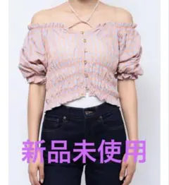 jouetie 2way オフショルダー チェック柄 トップス 半袖