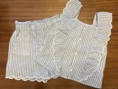 ZARAザラ　ベビー子供服　ストライプセットアップのサムネイル
