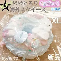 ♡1点限定！即日発送♡スクイーズ サクラ うさぎ ドーナツ 夜光 XL 水色のサムネイル