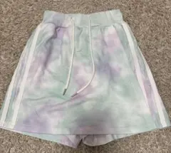 タイダイ スカッツ　ハーフパンツ　ピンクラテ