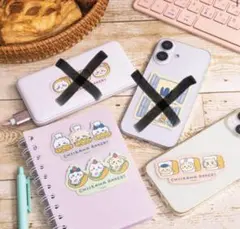 ちいかわベーカリー スマホに貼れるサイズのクラフト素材ステッカー 3種類