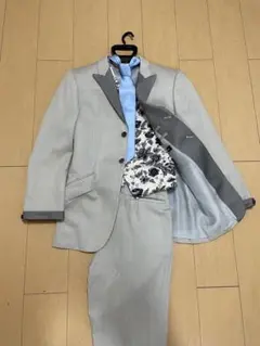 タキシード 新郎 ライトグレー