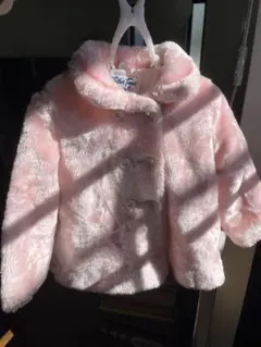 vintage 80s kids キッズ ピンク ファーコート usa製