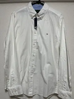 タグ付き　TOMMY HILFIGER ホワイト ボタンダウンシャツ Lサイズ