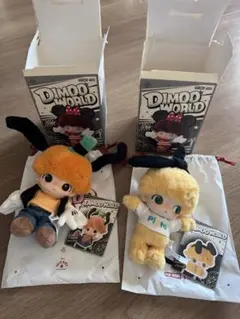 pop mart DIMOO WORLD ぬいぐるみ 2体セット