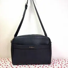 【美品】FURLA フルラ AVRIL アヴリル ショルダーバッグ ブラック