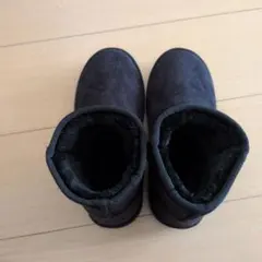 ブラックスエードムートンブーツ