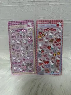 【正規品】ハローキティ ボンボンドロップシール　赤　ピンク