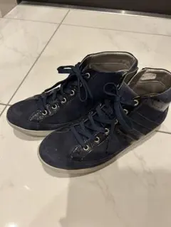 REGAL ネイビー スエード ハイカットスニーカー