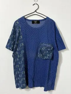 CABANE de ZUCCA ズッカ 総柄 プリント ポケット 半袖 Tシャツのサムネイル