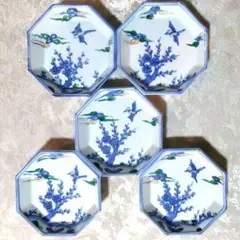 和食器　茶懐石　幸兵衛窯　芦文　小鉢　五客　共箱　N　9373 Yahoo!オークション - 幸兵衛窯 芦文 小鉢 5客 共箱 懐石 茶懐石