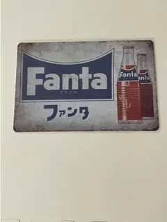 ファンタ Fanta ブリキ看板 メタルプレート 昭和レトロ