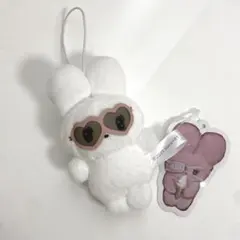 beco+81 しりみみうさぎマスコット〜サングラス〜　ハート