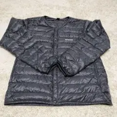 モンベル スペリオダウンラウンドネックジャケット ブラック Lサイズ